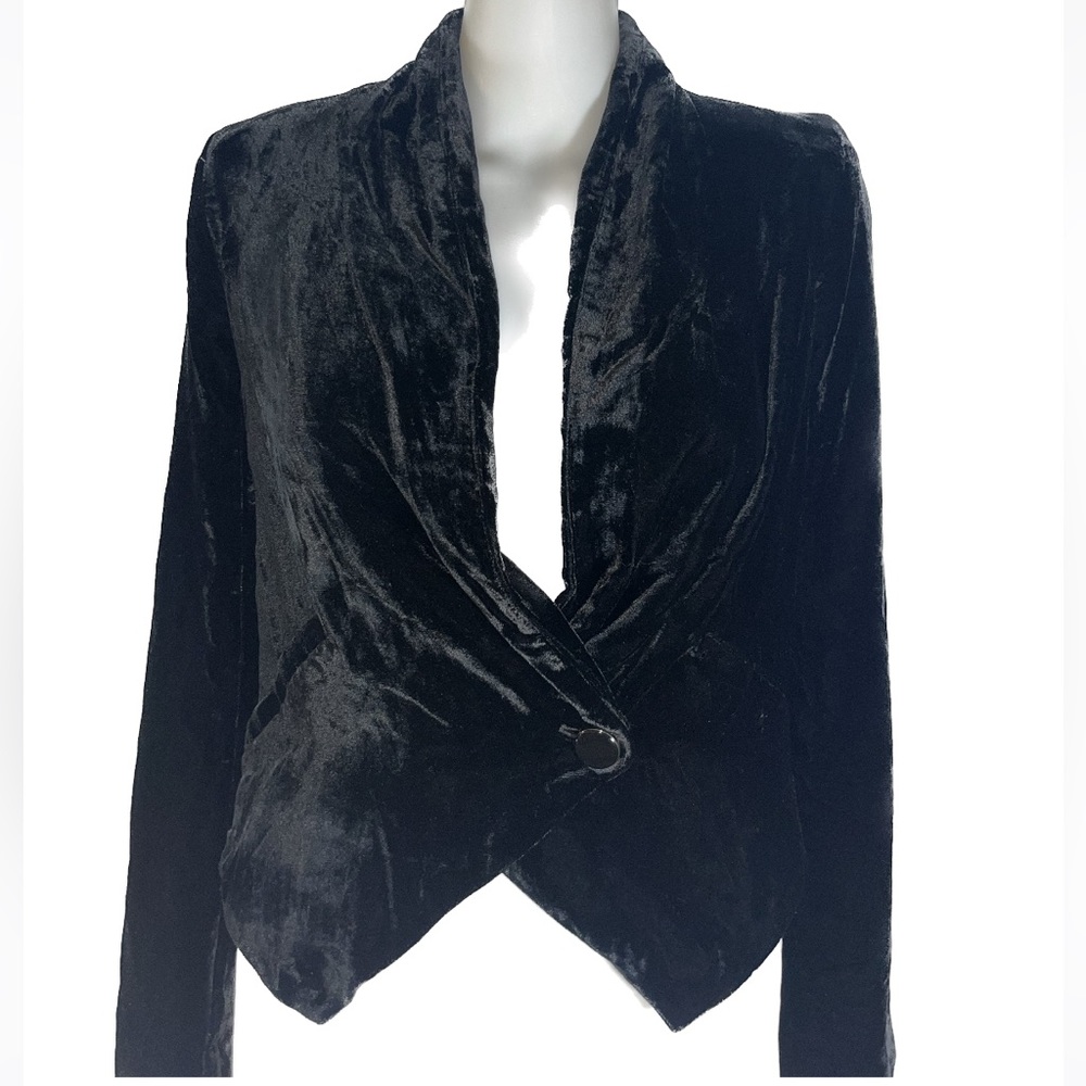 NWT BCBG womens velour blazer jacket size XS - Picture 1 of 14